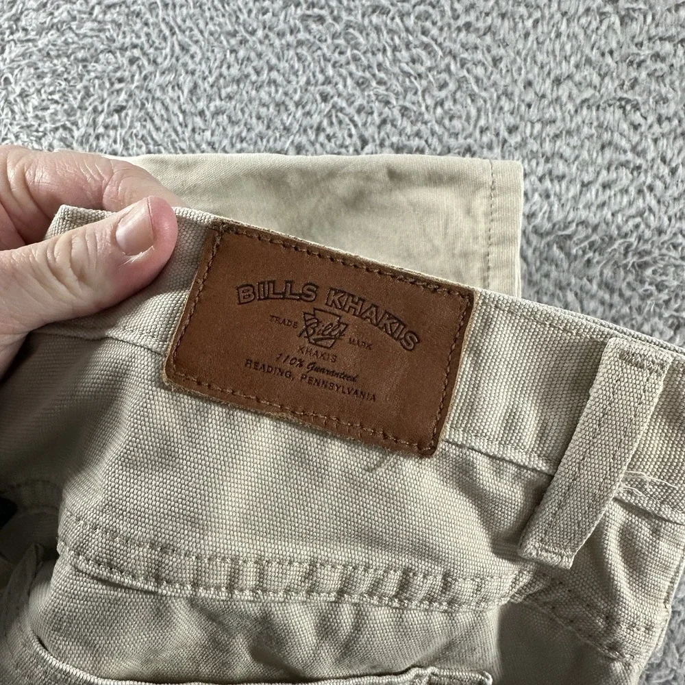 Bills Khakis Shorts Mens 30 Beige Tan Canvas Classic Fit Cotton‎ Made in USA